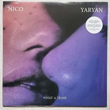 Tumnagel för auktion "NICO YARYAN - WHAT A TEASE. VINYL LP US -16. INDIE-ROCK. INPLASTAD"