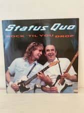 Tumnagel för auktion "Status Quo - Rock ’Til You Drop"