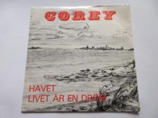 Tumnagel för auktion "COREY - HAVET  7"  RÖD VINYL !"