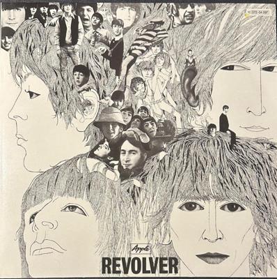 Tumnagel för auktion "The Beatles – Revolver, vinyl LP skiva"