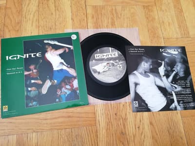 Tumnagel för auktion "Ignite / Good Riddance - Split 7" (Revelation Records, 1996)"