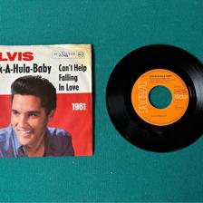 Tumnagel för auktion "Elvis Presley - Rock-A-Hula-Baby tysk Årtalssingel! 1961 45-7968"