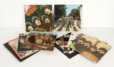 Tumnagel för auktion "Parti Lp-skivor med The Beatles - Vintage"