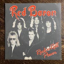 Tumnagel för auktion "RED BARON - Rock N’ Roll Power 1987. Toppskick! SVENSK METAL. PS-7"