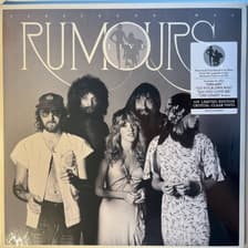 Tumnagel för auktion "FLEETWOOD MAC - RUMOURS. LTD ED CLEAR VINYL 2-LP -23. ROCK. INPLASTAD"