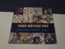 Tumnagel för auktion "V/A - Pure British Pop For Raw People Vol. 1 [ PROTEX  INVADERS  THE SQUARES ]"