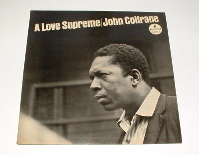 Tumnagel för auktion "John Coltrane 1965 LP A LOVE SUPREME"