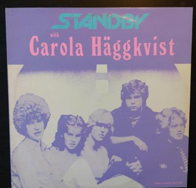 Tumnagel för auktion "Carola Häggkvist with Standby 1983"