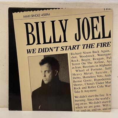 Tumnagel för auktion "Billy Joel - We Didn't Start the Fire 12" 1989"