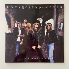 Tumnagel för auktion "Rock City Angels - Young Man's Blues 2xLP | Guns N Roses | Originalpress"