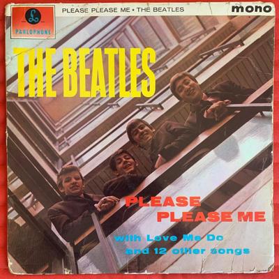 Tumnagel för auktion "BEATLES Please Please Me LP / '63 UK Mono 1st Press Black & Gold Labels RARE"