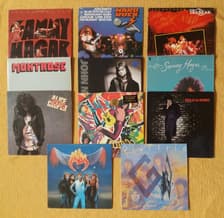 Tumnagel för auktion "11 Lp Hard Rock: Alice Cooper/Helix/Sammy Hagard/Blackfoot/Giuffria/Phil Lynott"