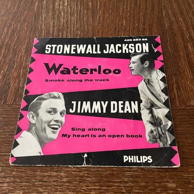 Tumnagel för auktion "STONEWALL JACKSON/JIMMY DEAN - 2 låtar var  (EP, 1959, Sverige)"