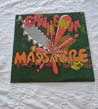 Tumnagel för auktion "Chainsaw Massacre 1984 vinyl, Heavy metal, Hård rock"