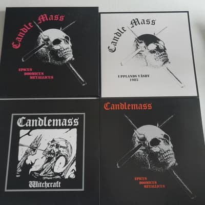 Tumnagel för auktion "Candlemass , vinyl , heavy metal , death metal , trash metal"