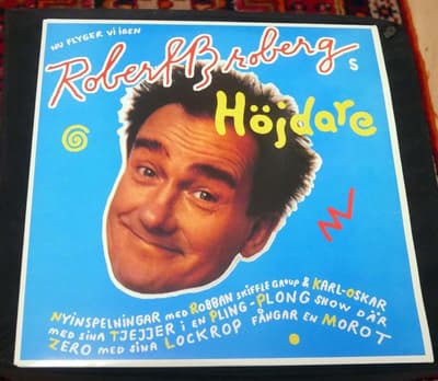 Tumnagel för auktion "ROBERT BROBERG 2 Lp Höjdare Nu flyger vi igen Robban Records 1990 M-"