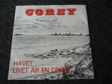 Tumnagel för auktion "7" COREY - Havet - DIY rock! 1982"