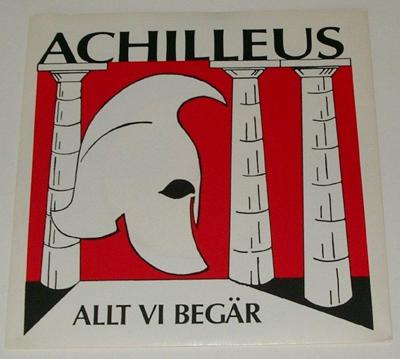 Tumnagel för auktion "ACHILLEUS- Allt vi begär / Öbergs präster 7" Singel!"