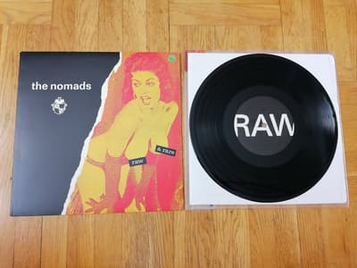 Tumnagel för auktion "The Nomads – Raw & rare, 10" (Estrus Records, 1996)"