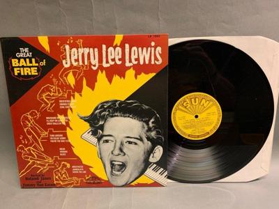 Tumnagel för auktion "Jerry Lee Lewis - The Great Ball Of Fire UK Orig-86 TOPPEX !!!!!"