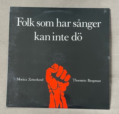 Tumnagel för auktion "Monica Zetterlund/Thorstein Bergman - Folk som har sånger kan inte dö"