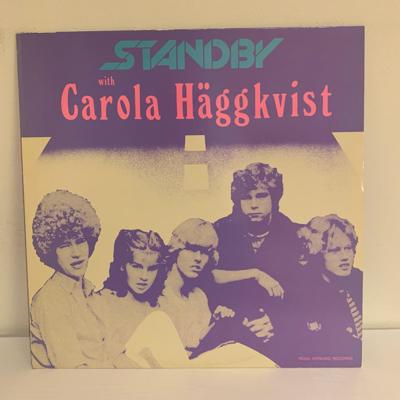 Tumnagel för auktion "Standby with Carola Häggkvist    Fint Ex!"