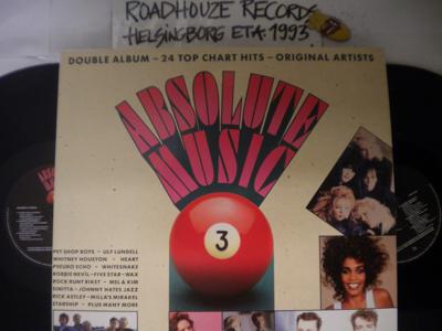 Tumnagel för auktion "ABSOLUTE MUSIC - 3 - 2 -LP - V/A"