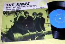 Tumnagel för auktion "The KINKS Si Tired of waiting for you 7N 15759 Svensk Press"