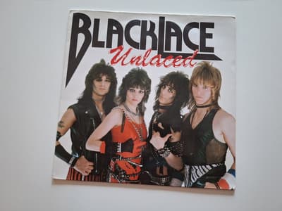 Tumnagel för auktion "Blacklace - Unlaced (1984, Mausoleum Records)"