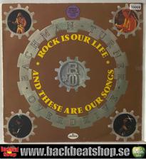 Tumnagel för auktion "BACHMAN-TURNER OVERDRIVE - ROCK IS OUR LIFE AND THESE ARE OUR SONGS"