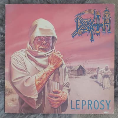 Tumnagel för auktion "Death Lp Leprosy (1988)"