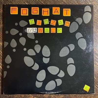 Tumnagel för auktion "FOGHAT - Zig Zag Walk 1983. US Original! AOR. Hårdrock. Prog-rock. LP"