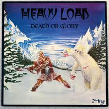 Tumnagel för auktion "HEAVY LOAD death & glory LP -82 Swe THUNDERLOAD TLP 822 w/ poster "