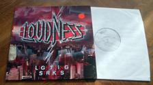 Tumnagel för auktion "LOUDNESS Lightning Strikes Japan Heavy Rock 1986 Atlantic"