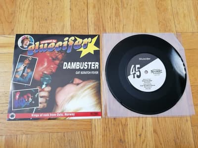 Tumnagel för auktion "Gluecifer – Dambuster, 7" (Bad Afro Records, 1997) first press"