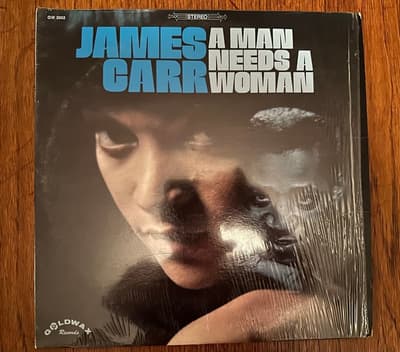 Tumnagel för auktion "James Carr *A Man Needs A Woman* Lp RARE"