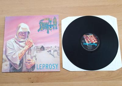Tumnagel för auktion "Death - Leprosy LP 1988 Death Metal"