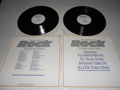 Tumnagel för auktion "THE HISTORY OF ROCK-VOLUME SEVENTEEN. 2 ST LP  EX/EX"