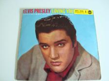 Tumnagel för auktion "Elvis Presley With The Jordanaires  Loving You Vol.1 First Press Germany 1957"