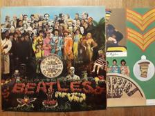 Tumnagel för auktion "The Beatles, "Sgt. Peppers Lonely Hearts Club Band" UK 1969, ovanlig i toppskick"