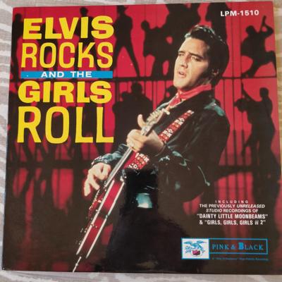 Tumnagel för auktion "Elvis Presley "Elvis rocks and the girls roll""