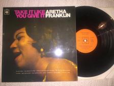 Tumnagel för auktion "Aretha Franklin-Take it like you give it/UK-press/Stereo/LP"