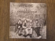 Tumnagel för auktion "UPPGÅNG 34 "LAGÅRDSDRÖMMAR" 7" SVENSK ROCK 1981 ÖSTERSUND 220V"