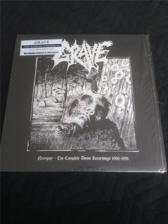 Tumnagel för auktion "Grave - Necropsy - The Complete Demo Recordings 1986-1991  brun/svart LP Ltd100x"