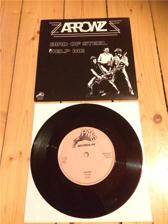 Tumnagel för auktion "Arrowz - Bird of steel/Help me 7" (1982) - Svensk hårdrock - Pang Records"