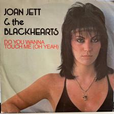 Tumnagel för auktion "JOAN JETT & THE BLACKHEARTS Do You Wanna Touch Me 7" ## '82 Svensk Press"