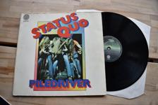 Tumnagel för auktion "Status Quo Piledriver LP progg rock hårdrock Vertigo"