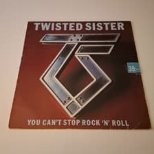 Tumnagel för auktion "Twisted Sister - You Can't Stop Rock 'N' Roll 1983"