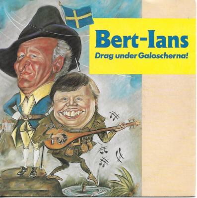 Tumnagel för auktion "Bert-Ians - Drag under galoscherna / Hoppa Hulle  1971  VG+"