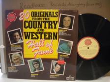 Tumnagel för auktion "20 ORIGINALS FROM THE COUNTRY & WESTERN HALL OF FAME-V/A"